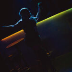 color image of Little Rock Arkansas Drag Queen Envy S. Hart in silhouette at Diamonds and Pearls at Club Sway