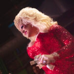 Fayetteville Drag Queen Day Len performs as Dolly Parton at Taylor Madison Monroe's weekly Sunday Showcase at Club C4 in Fayetteville, Arkansas