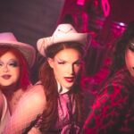 Little Rock Drag artist and Ghoul Gage, Drag Queen Chandler Smoke, and Little Rock Lesbian AFAB Drag Queen Stormey Weathers performing at Stormey Weather's bimonthly Drag show Titties and Queers in the Capitol of Drag in Little Rock Arkansas at Club Sway