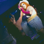 Little Rock Lesbian Drag Queen Stormey Weather performs at her bimonthly Drag show Titties and Queers in the Capitol of Drag in Little Rock Arkansas at Club Sway