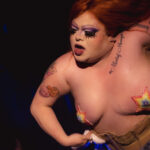 Little Rock Lesbian Drag Queen Stormey Weather performs at her bimonthly Drag show Titties and Queers in the Capitol of Drag in Little Rock Arkansas at Club Sway