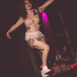 Little Rock Burlesque performer Ruby LaRue performing at Stormey Weather's bimonthly Drag show Titties and Queers in the Capitol of Drag in Little Rock Arkansas at Club Sway