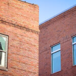 Little Rock Arkansas Trans woman and queer photographer Gynger St Claire made this image of windows and their reflections in a downtown little rock building